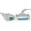 A pair of rs232 connectors on a white background.