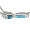 A pair of rs232 connectors on a white background.