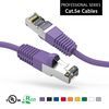 It is a picture of a purple cat5e cable.