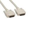 A pair of white cables with black connectors on a white background.