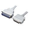 A pair of cable connectors on a white background.