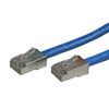 Blue Ethernet cable with RJ45 connectors, likely for connecting devices to a network.