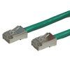 Green Ethernet cable with two RJ45 connectors.