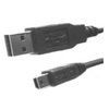 A close up of a usb cable on a white background.