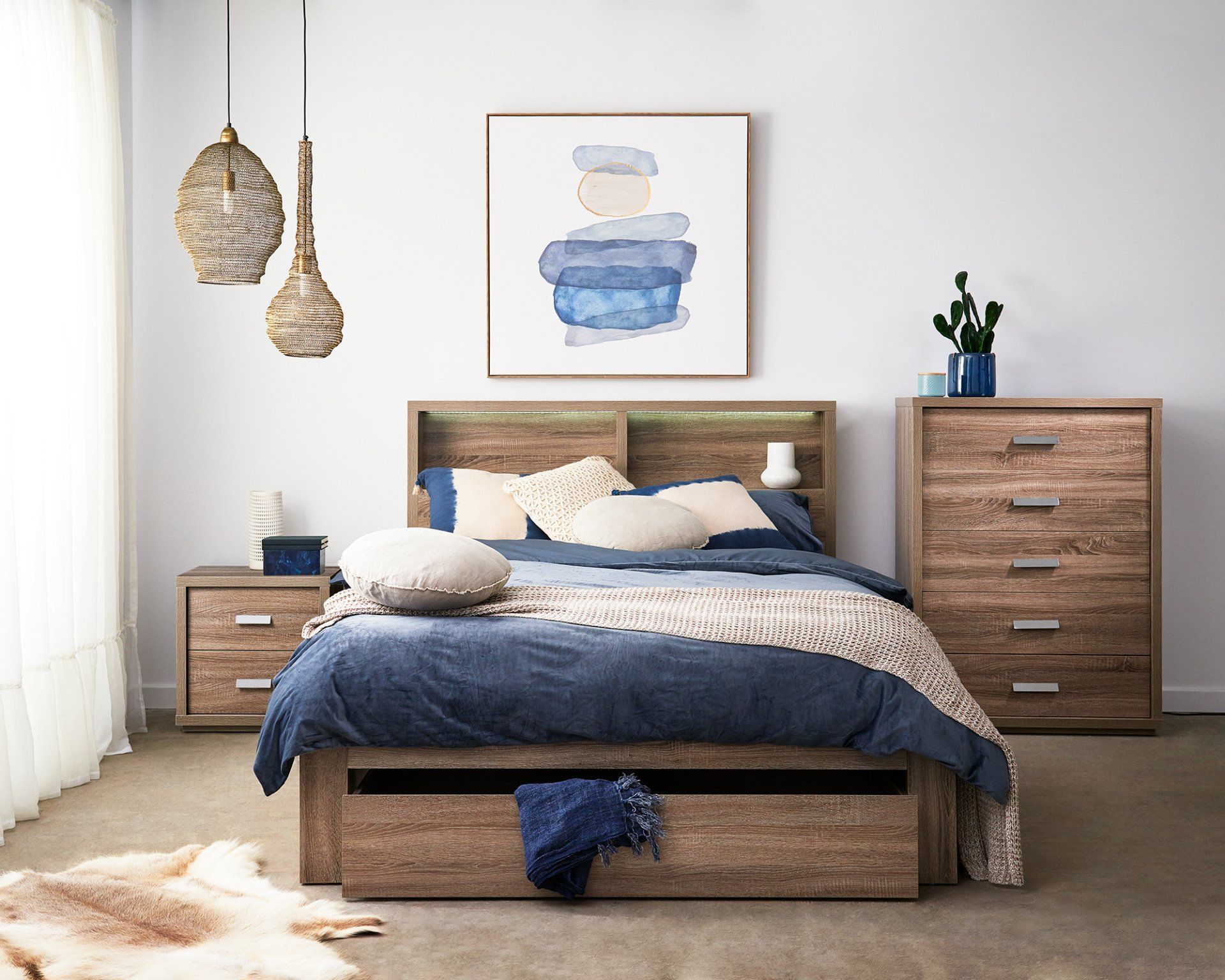MILLENIUM Bed (from Dreamland modern bedroom furniture catalogue)