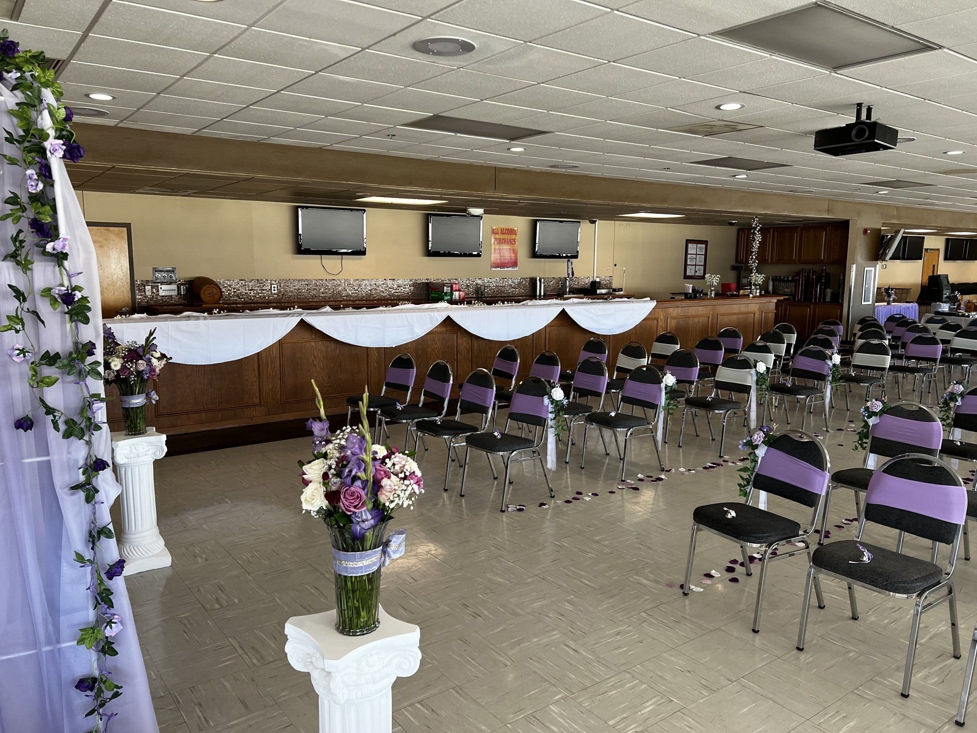 High desert club banquet room for weddings, quinceaneras and receptions