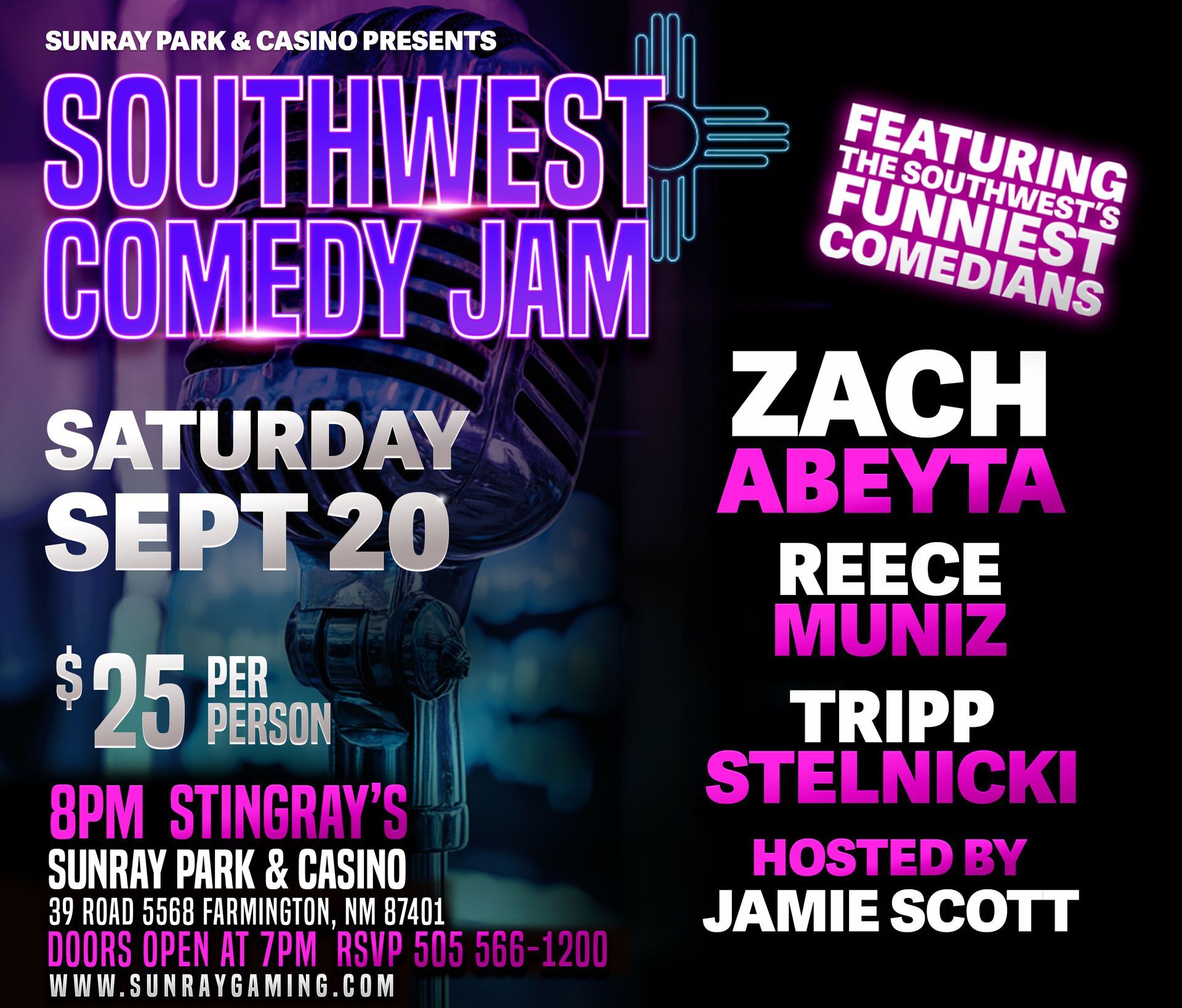 Comedy Night at SunRay Park and Casino