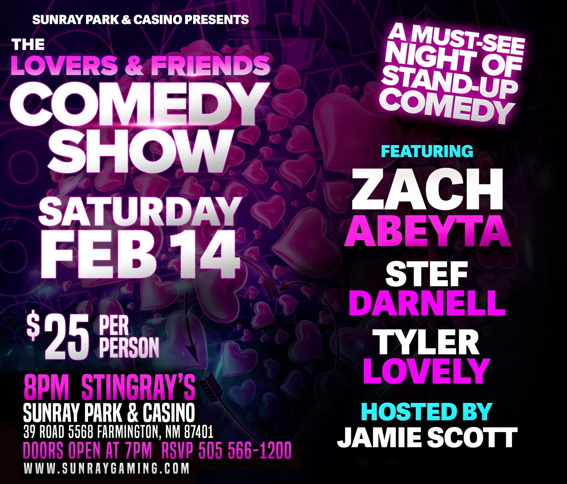 Comedy Night at SunRay Park and Casino
