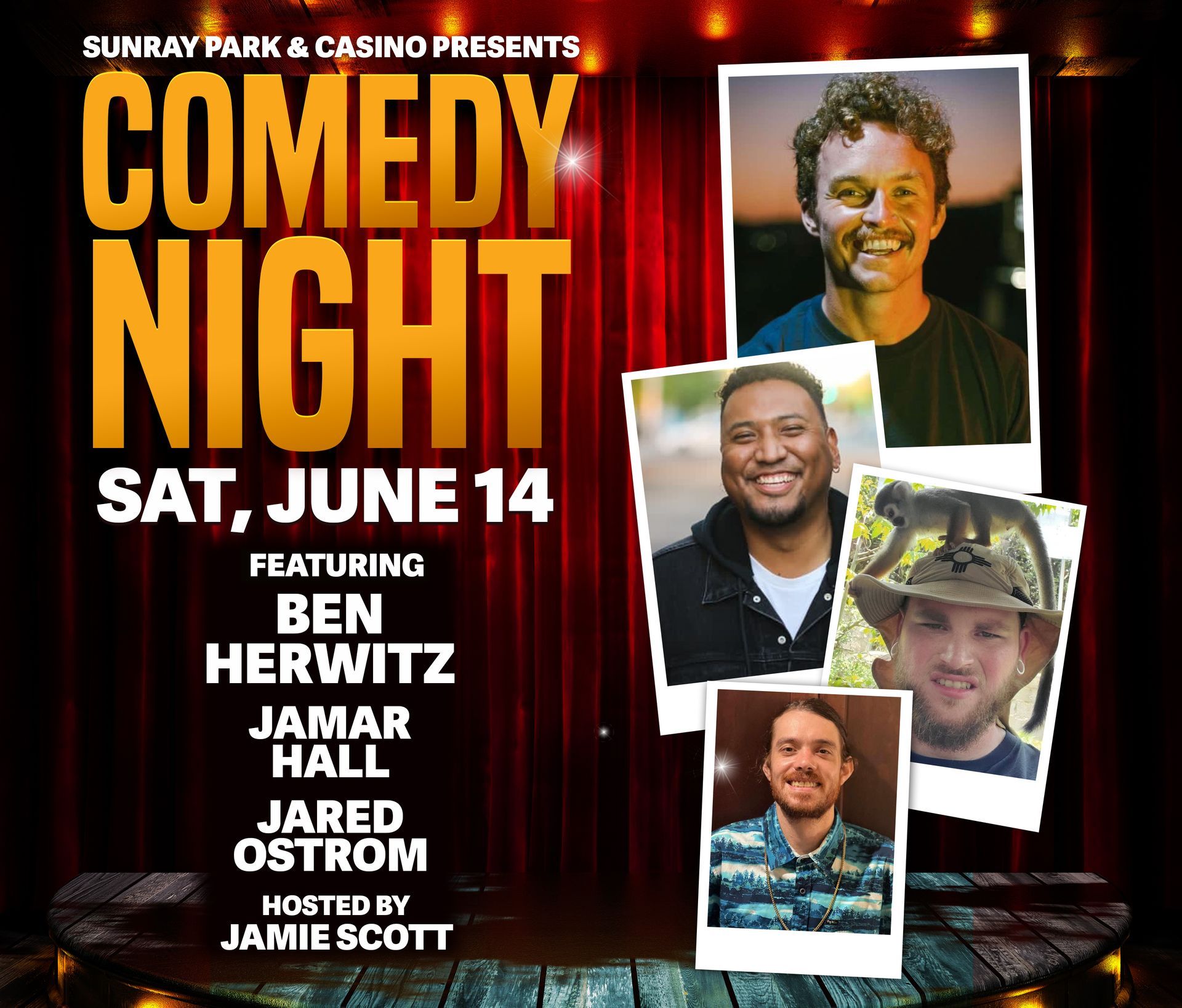Comedy Night at SunRay Park and Casino