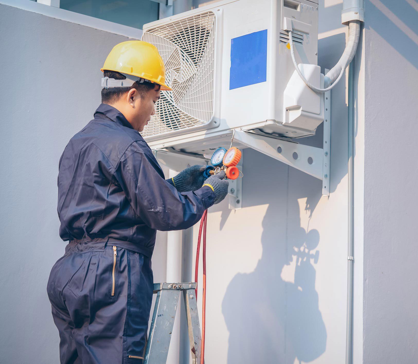 Man Working — Claymont, DE — Air Control Heating & Cooling LLC
