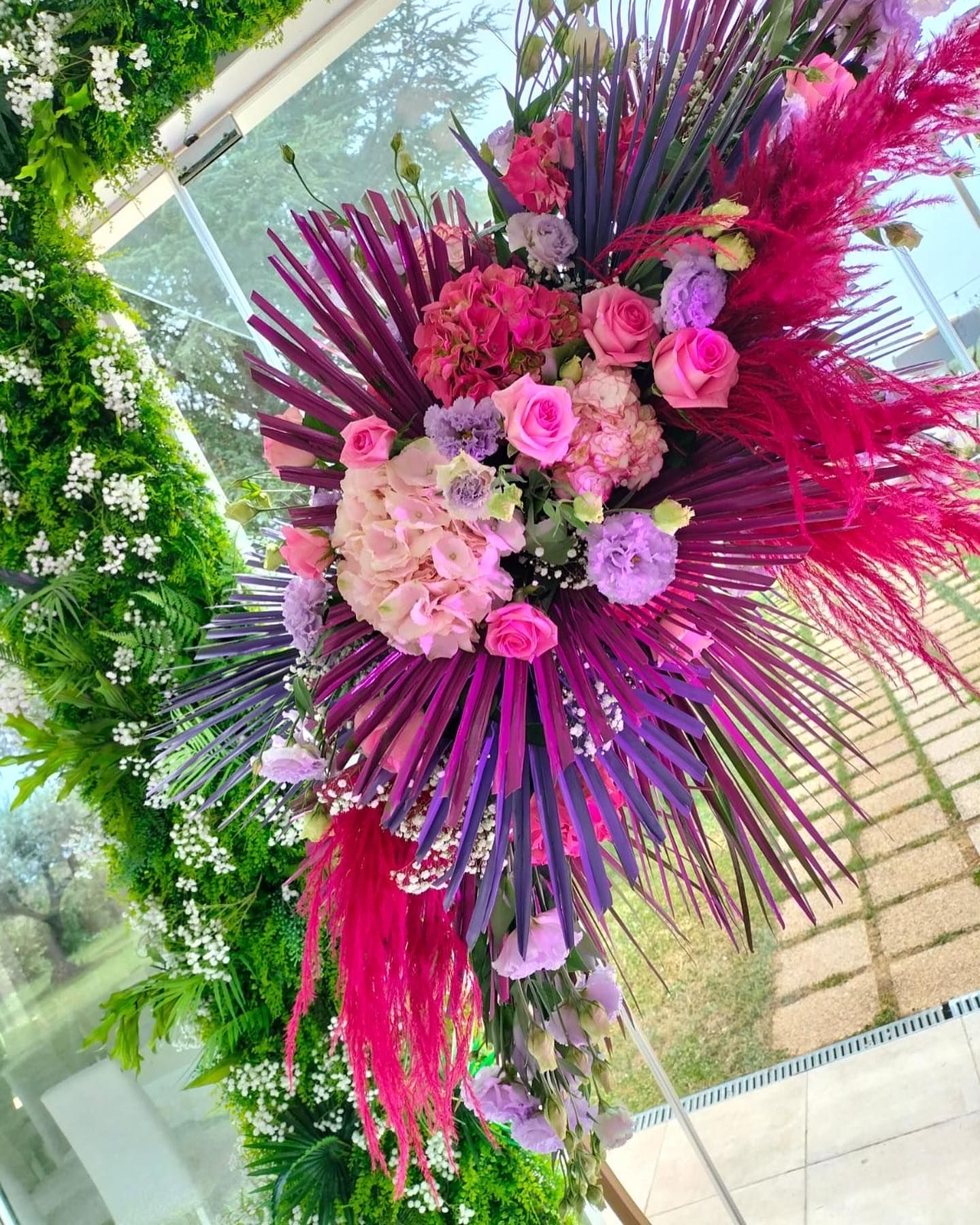 composizione floreale tropical