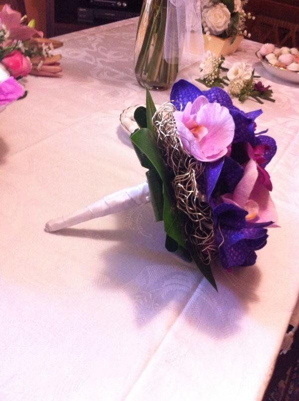 bouquet sposa fiuori viola e rosa