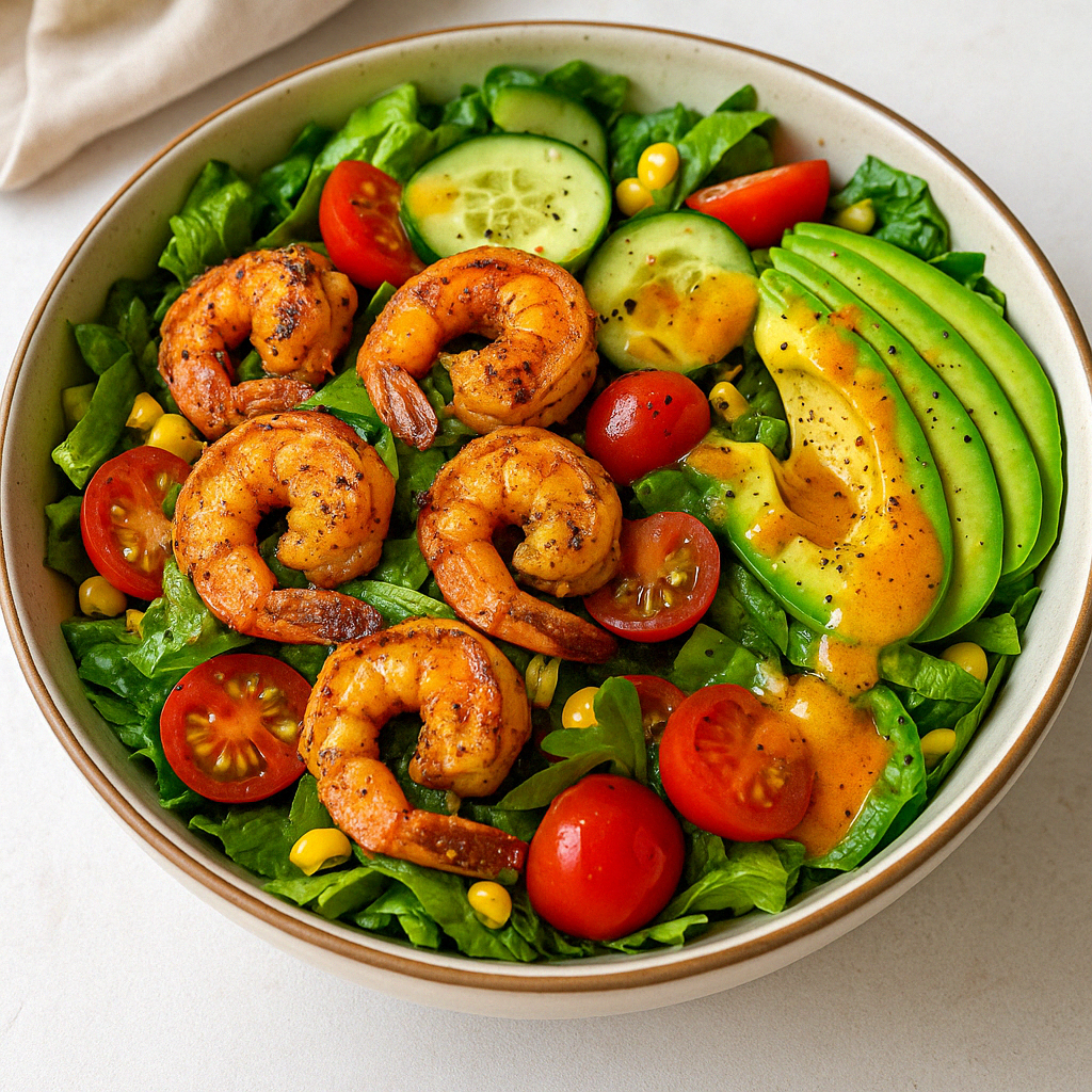 Cajun Shrimp Salad featuring J-Boogie’s