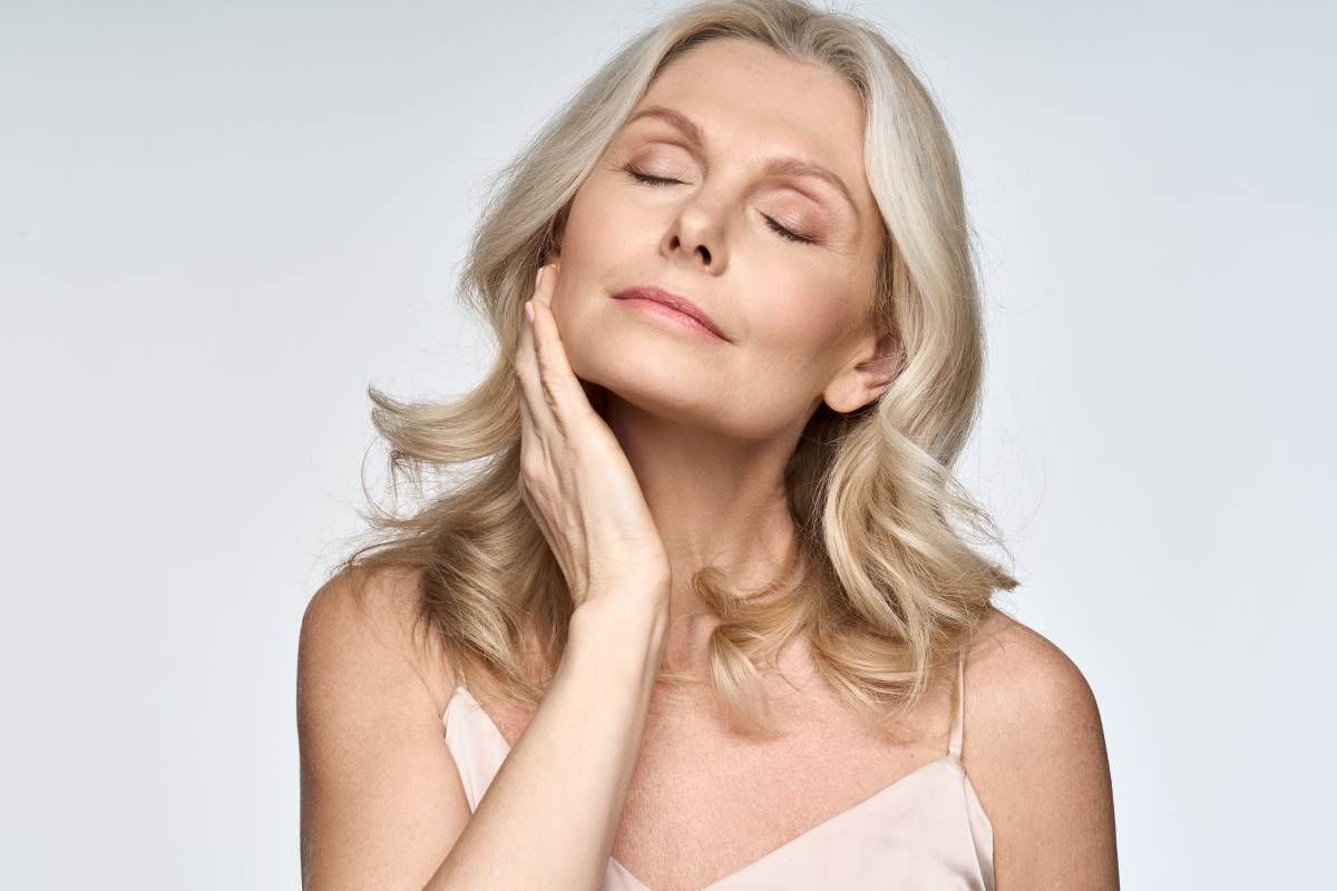 A woman enjoying her smoother skin after a facial peel near Lexington, Kentucky (KY)