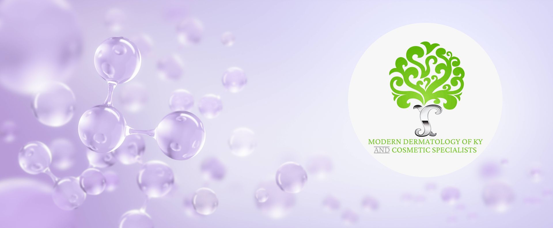 An artistic representation of collagen as connected droplets near Lexington, Kentucky (KY)