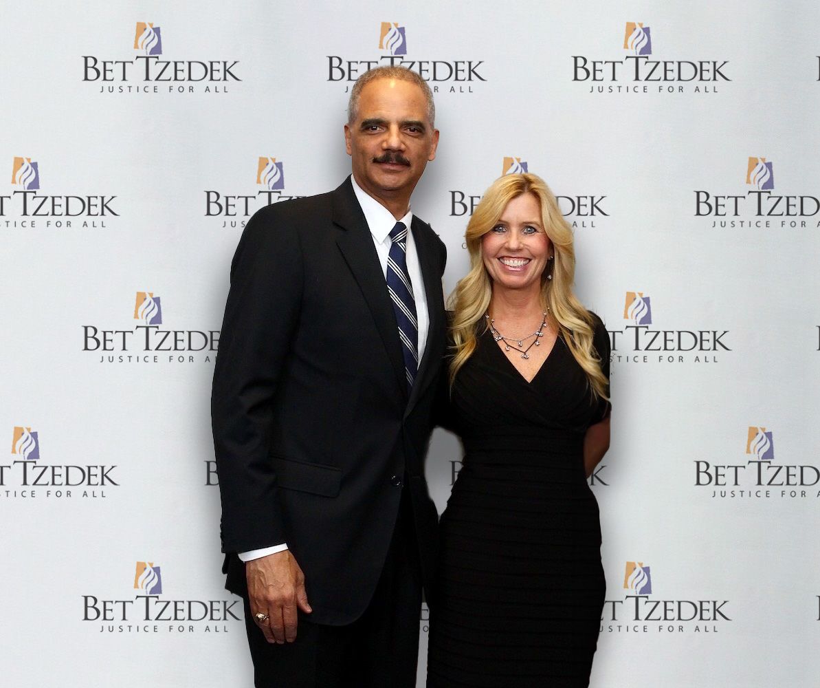 Diane Birnholz with Eric Holder, Lawyer and former United States Attorney General