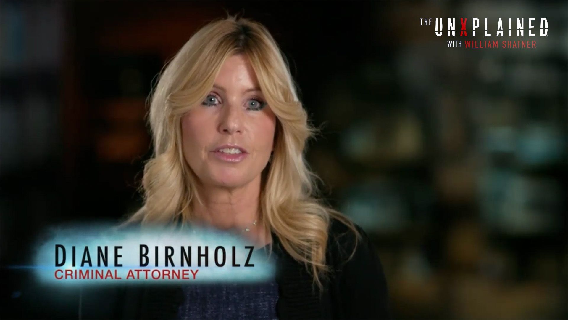 Diane Birnholz is a criminal attorney in an episode of The UnXplained with William Shatner.