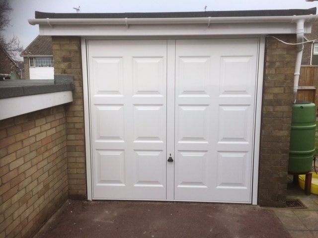 Side hinged double door