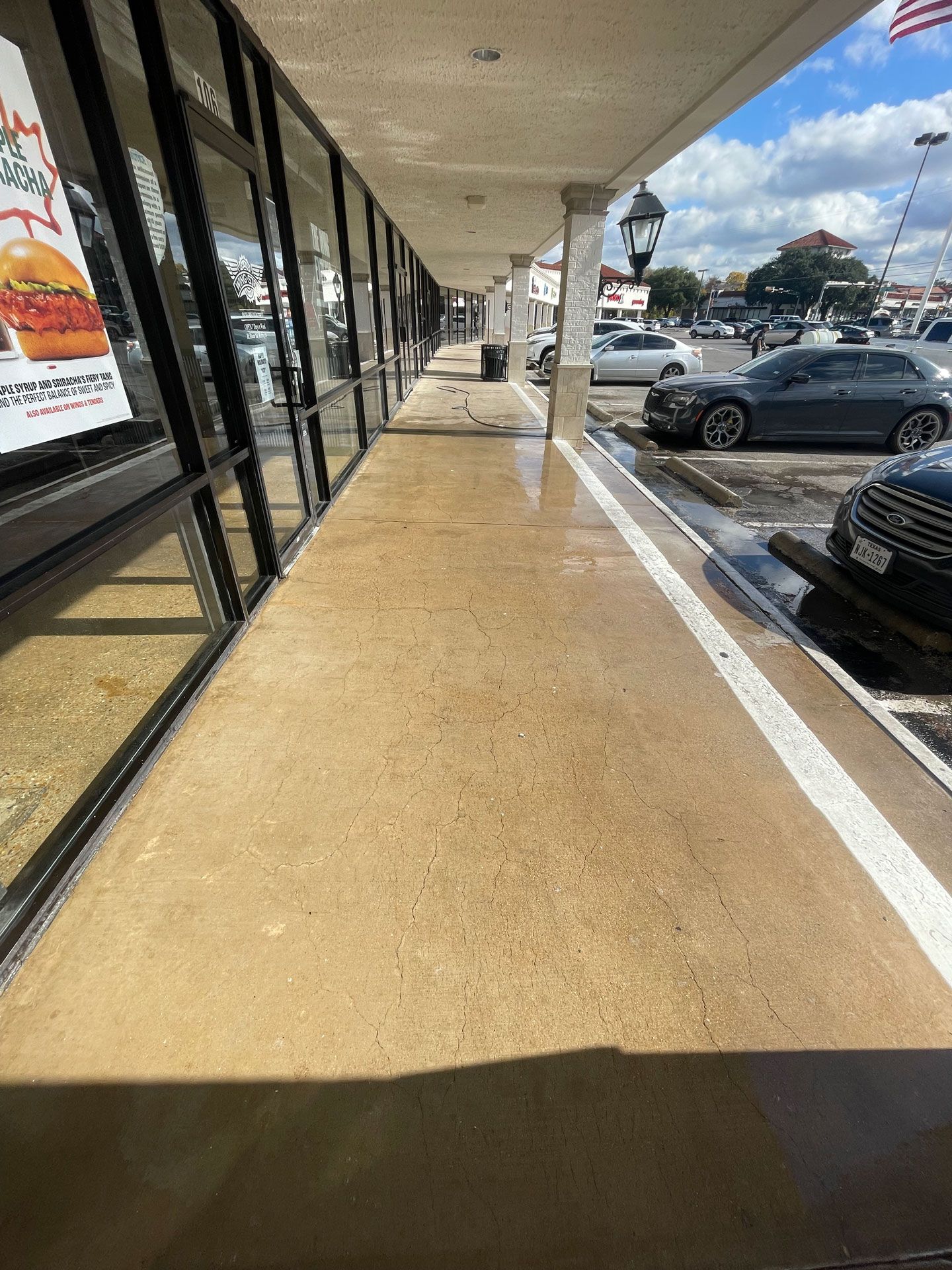 Cleaning Commercial Walkway – Fort Worth, TX – Dorsal Professional Services