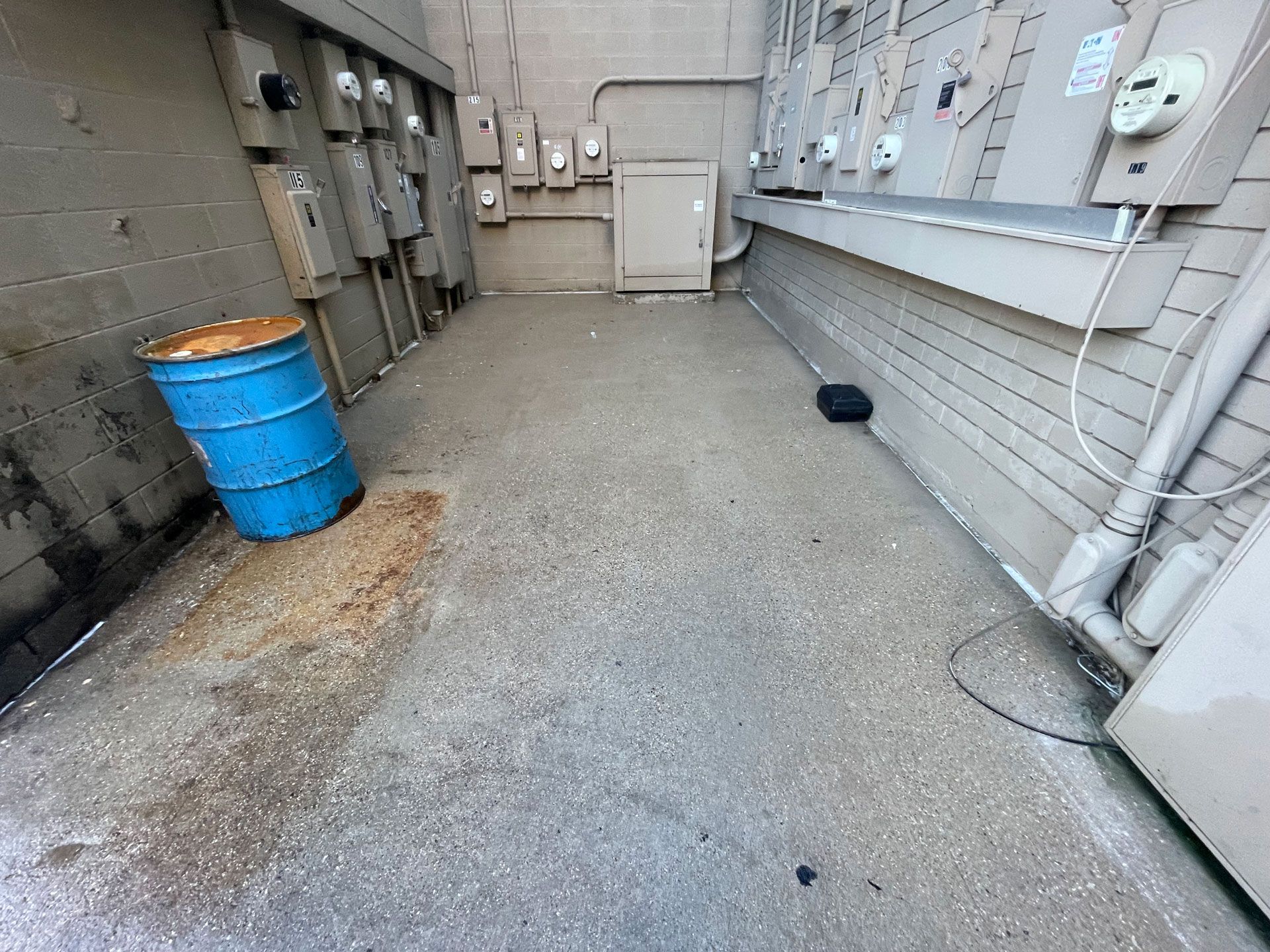 Cleaned Floor With Electrical Boxes – Fort Worth, TX – Dorsal Professional Services