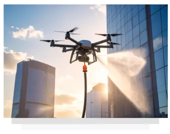 a drone for washing