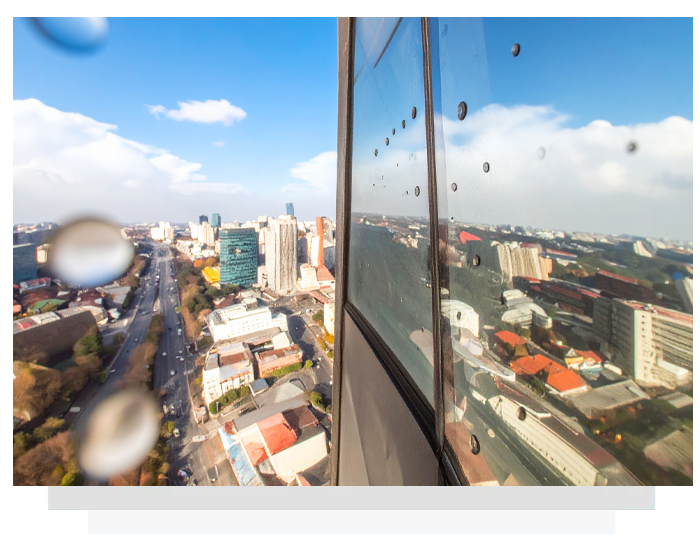 welder spots on glass