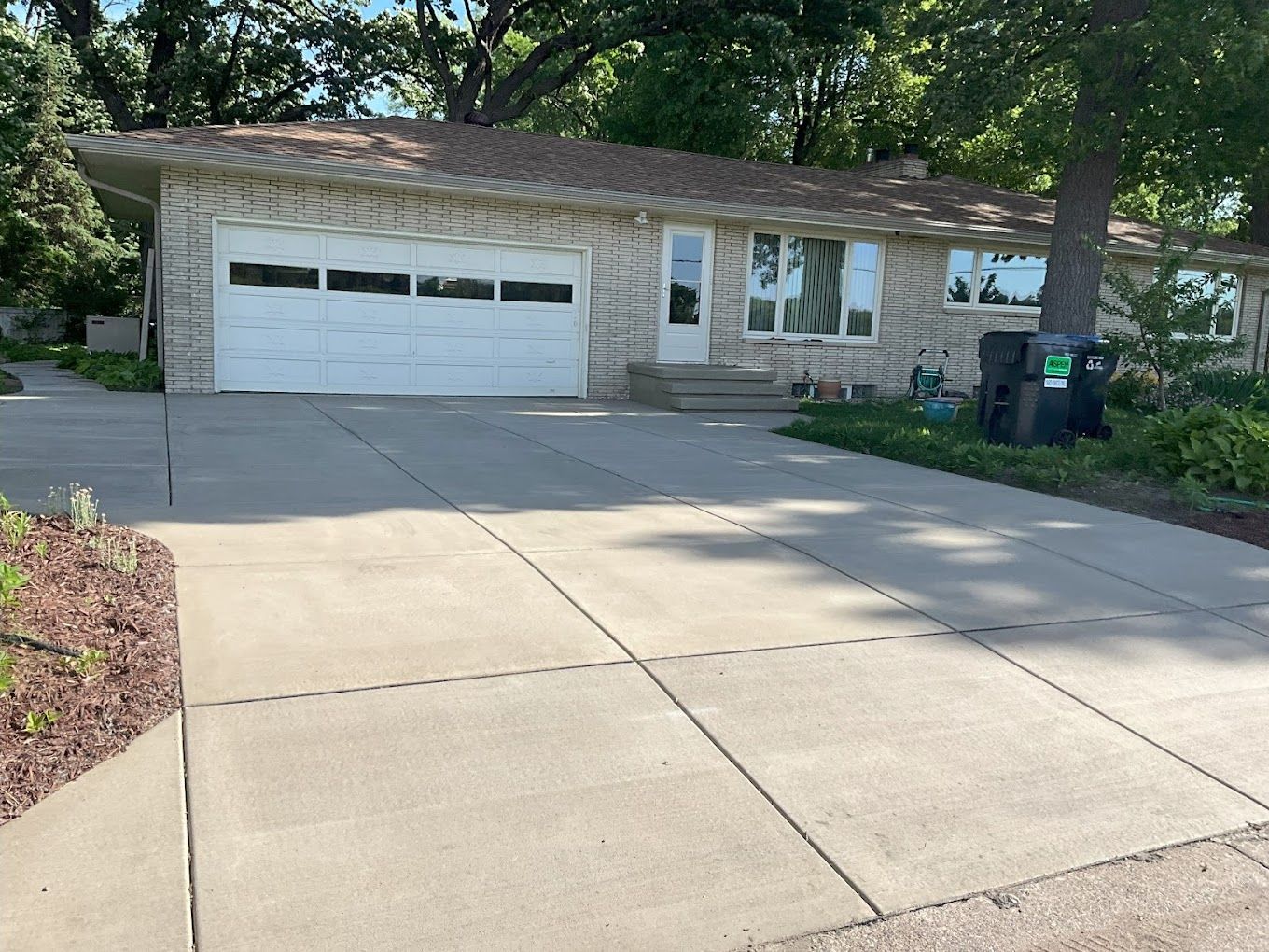concrete driveway in Oakville