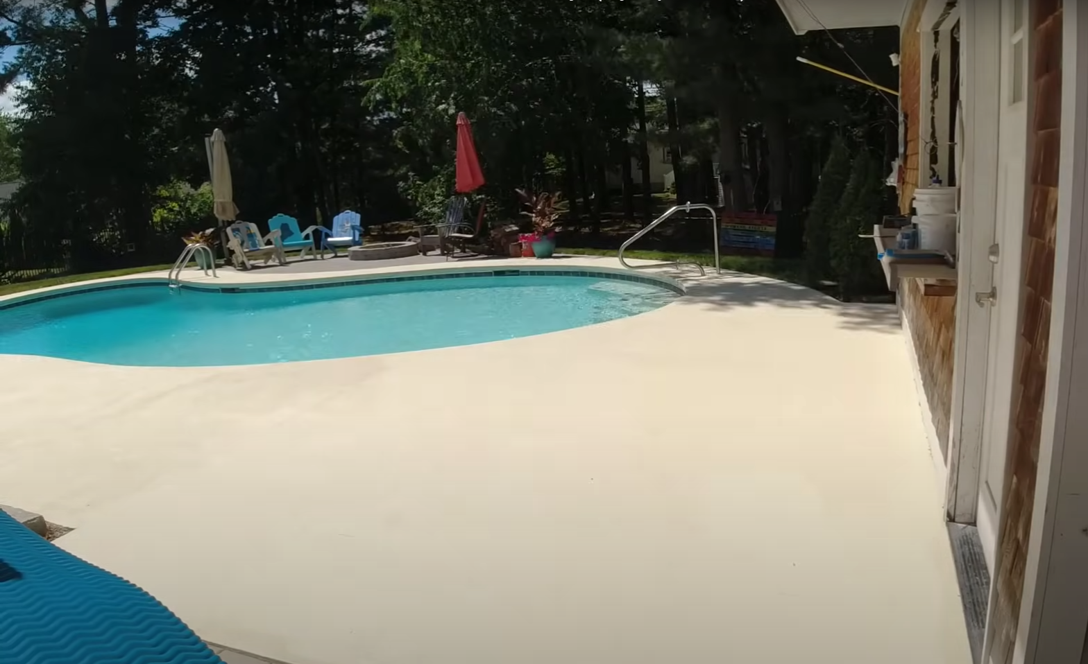 Concrete pool deck installation services