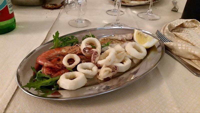 grigliata di totani e gamberoni