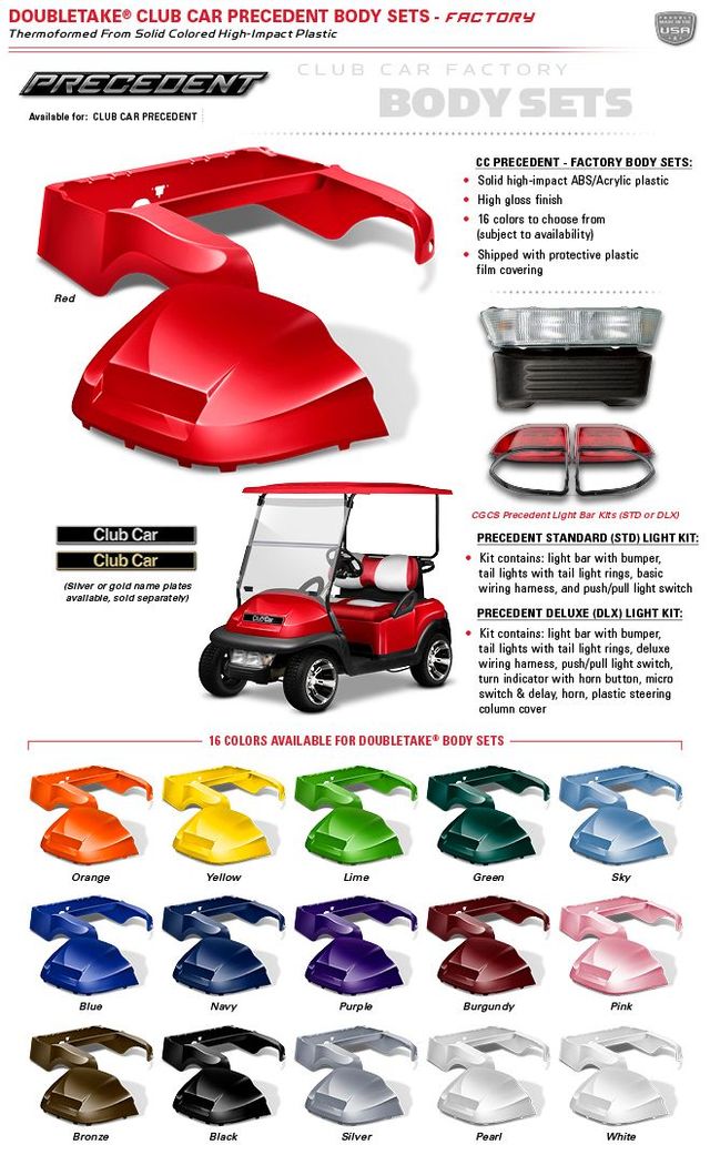 Club Car DS Golf Cart Spartan Body Kit by DoubleTake