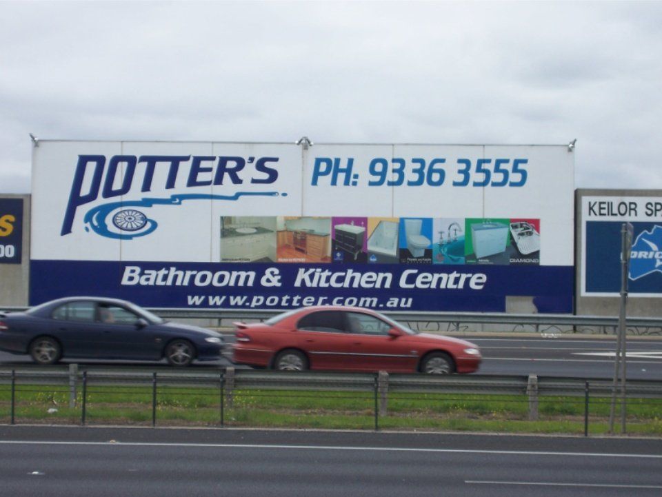 Potters signage