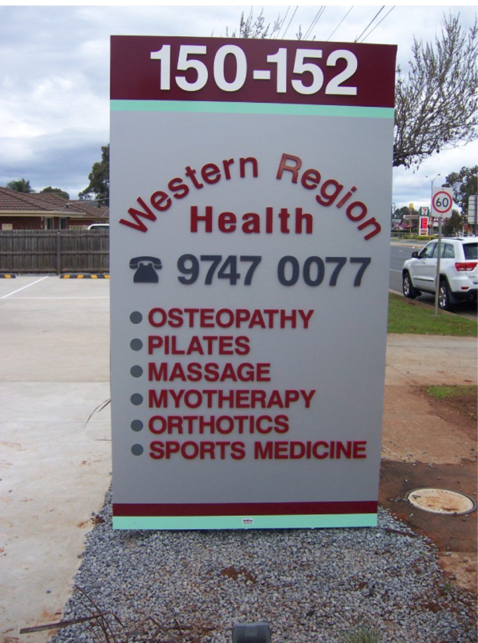Western region rollable signage