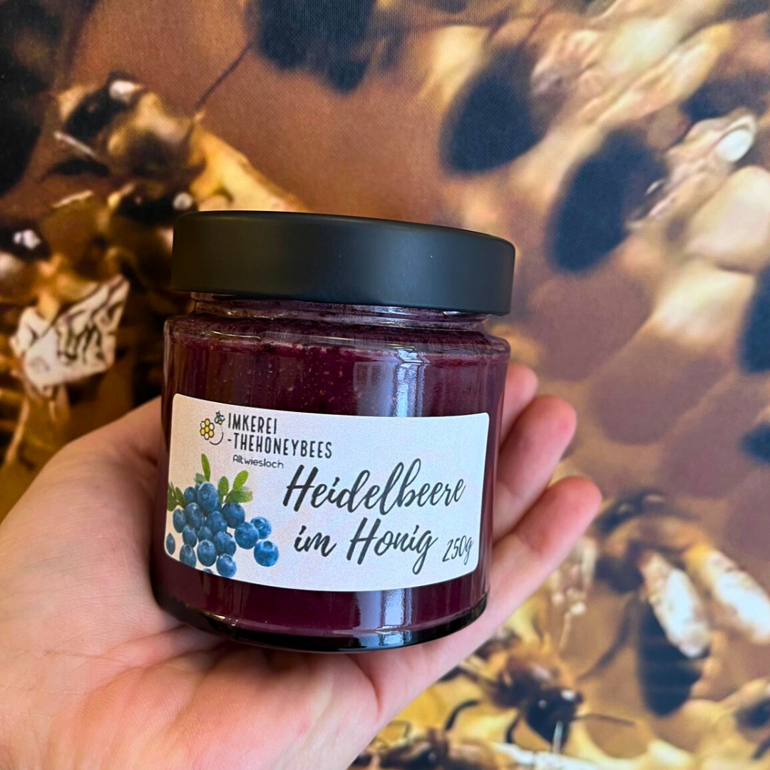 Heidelbeere im Honig, 250g