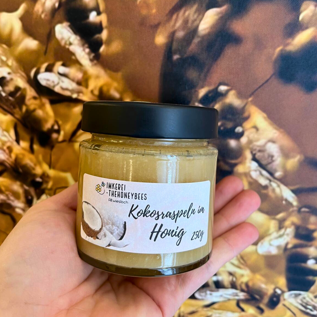 Kokosraspeln im Honig, 250g