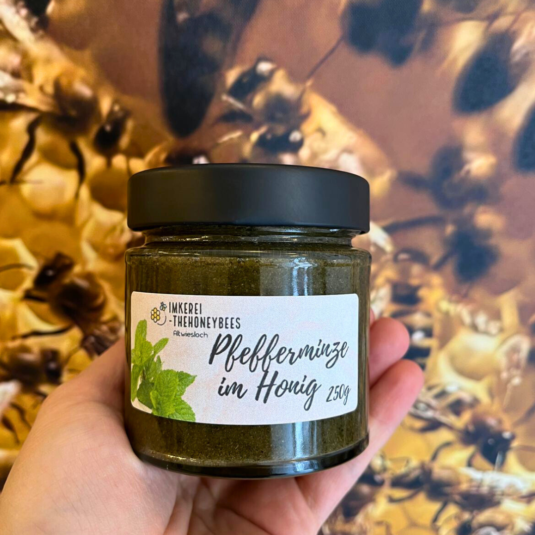 Pfefferminze im Honig, 250g