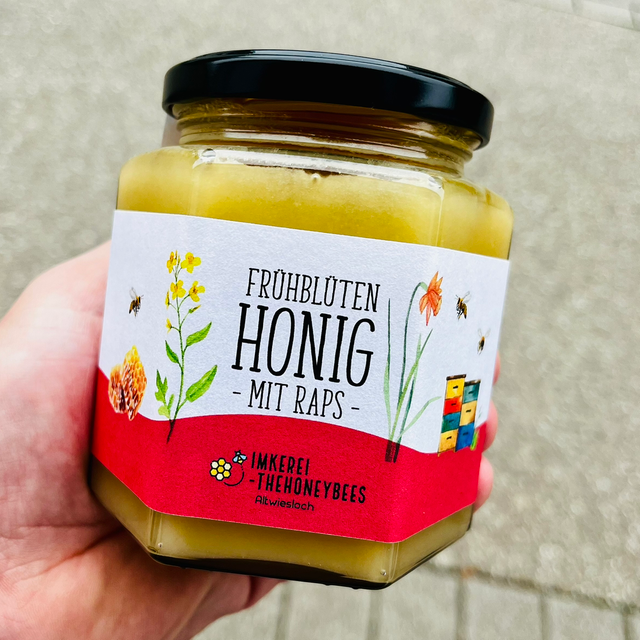 Frühblütenhonig mit Raps 500g, cremig