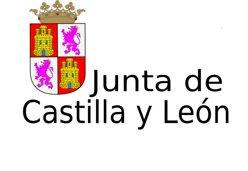 Escudo y texto de la Junta de Castilla y León, gobierno español.