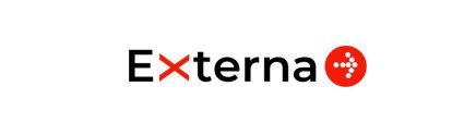 Logotipo de Externa: Texto negro con una