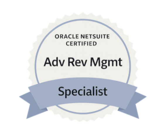 NetSuite Advanced Revenue Management Certification Badge