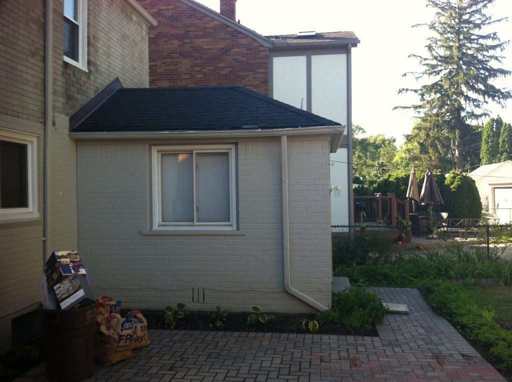 After Rear Gutter Repair — Southfield, MI — Henderson’s Gutter Cleaning Service