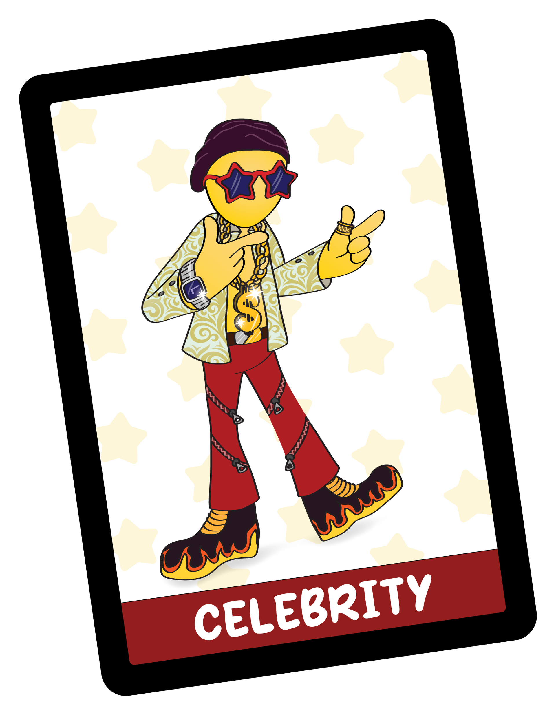 Celebrity  STEERY party game character