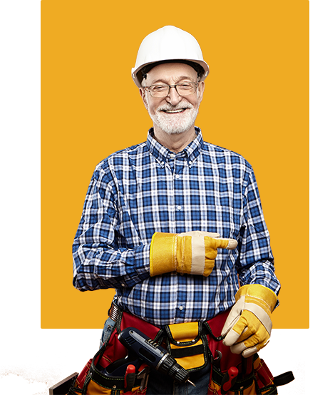 old man plumber