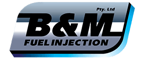 b and m fuel injection logo