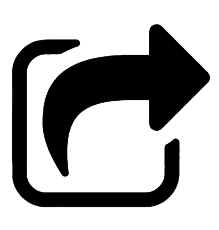 share icon. arrow pointing right through box