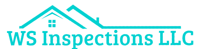 WS Inspections LLC Logo - Simplistic roof over name