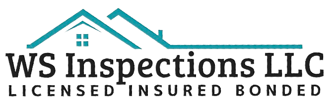 WS inspections logo with simplistic roof over top of words