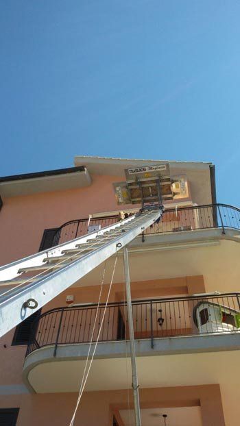 montacarichi in azione