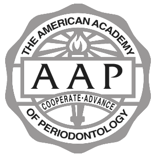 The logo for the american academy of periodontology