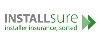 A logo for installsure installer insurance sorted