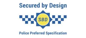A logo that says secured by design police preferred specification
